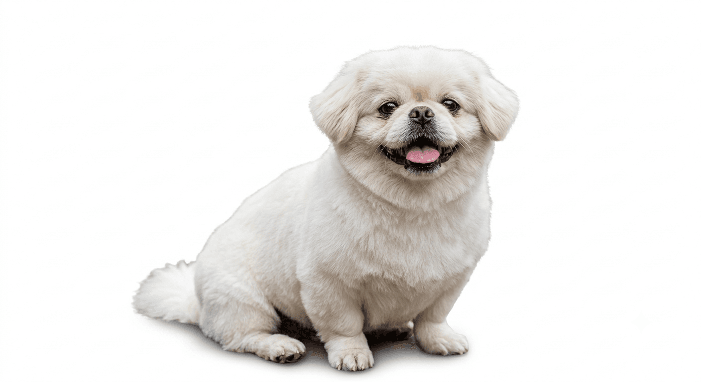 Bakımdan sonra pırıl pırıl, bakımlı bir köpek